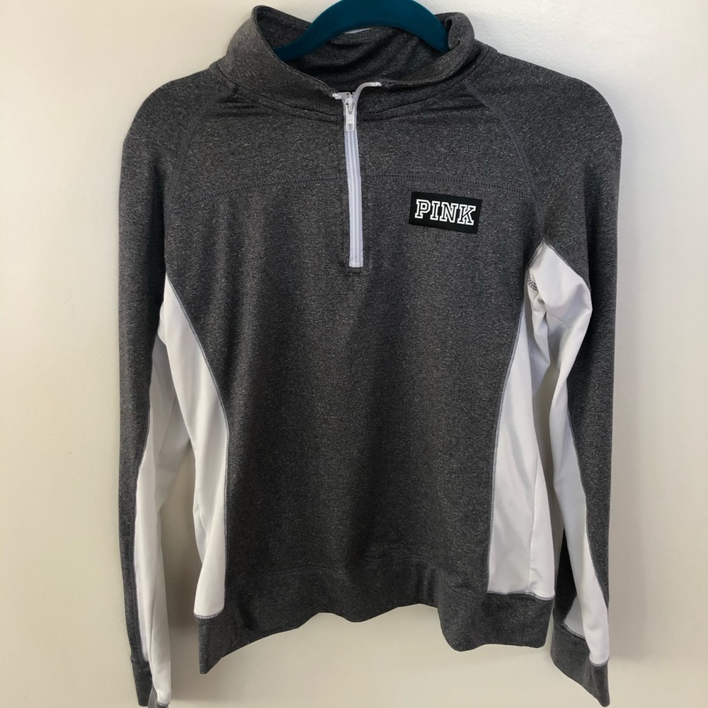 Quarter zip workout jacket